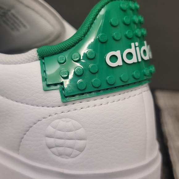 Adidas Grand Court x LEGO 2.0 White Green Casual Shoes Men's Size 12 NEW NO BOX - Picture 5 of 12